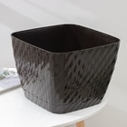 Горшок для цветов с поддоном «СибПолимер. Классика», 15 л, пластиковый, цвет шоколадный - Фото 9