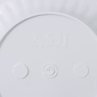 Горшок с поддоном «Ангара», 2,5 л, цвет белый - Фото 5