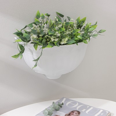 Кашпо настенное «Ангара», 2.6 л, белое