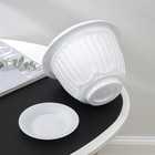 Горшок для цветов с поддоном «Байкал», 2 л, пластиковый, белый - Фото 3