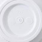 Горшок для цветов с поддоном «Байкал», 2 л, пластиковый, белый - Фото 4