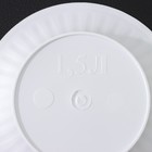 Горшок для цветов с поддоном «Байкал», 2 л, пластиковый, белый - Фото 5