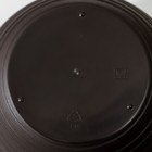 Горшок для цветов с поддоном СибПолимер «Дуэт», 500 мл, пластиковый, шоколадный-кофе с молоком - Фото 5