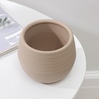 Горшок для цветов с поддоном СибПолимер «Дуэт», 500 мл, пластиковый, кофе с молоком - Фото 3