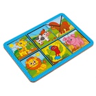 Головоломка геометрическая деревянная «Животные», двусторонние - Фото 3