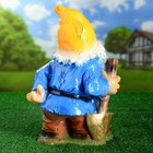 Садовая фигура "Гном Красавчик с лопатой" 40х21см - Фото 3