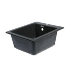 Мойка кухонная из камня MARRBAXX Линди Z8Q4, 425х500х195 мм, глянцевая, черная 4425202 - фото 16359541