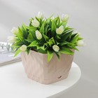 Горшок для цветов с поддоном «Классика», 1 л, бежевый - Фото 1