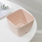 Горшок для цветов с поддоном «Классика», 1 л, бежевый - Фото 3