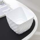 Горшок для цветов с поддоном «СибПолимер. Классика», 1 л, пластиковый, белый - Фото 3