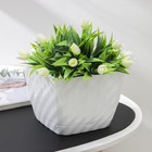 Горшок для цветов с поддоном СибПолимер «Классика», 2 л, пластик, белый - Фото 1