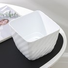 Горшок для цветов с поддоном СибПолимер «Классика», 2 л, пластик, белый - Фото 3