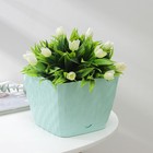 Горшок для цветов с поддоном «Классика», 2 л, пластиковый, цвет мятный - Фото 1