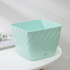 Горшок для цветов с поддоном «Классика», 2 л, пластиковый, цвет мятный - Фото 2