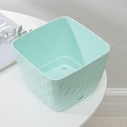 Горшок для цветов с поддоном «Классика», 2 л, пластиковый, цвет мятный - Фото 3