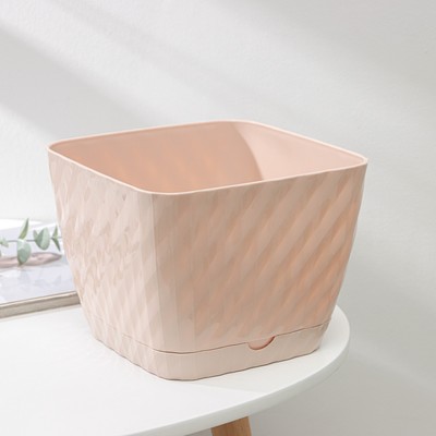 Горшок с поддоном «Классика», 4,5 л, бежевый