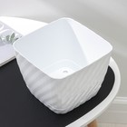 Горшок для цветов с поддоном СибПолимер «Классика», 4.5 л, пластик, белый - Фото 2