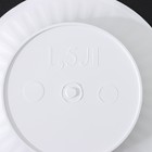 Горшок для цветов с поддоном СибПолимер «Ангара», 1.5 л, пластик, белый - Фото 5