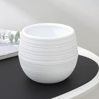 Горшок для цветов с поддоном СибПолимер «Дуэт», 500 мл, пластиковый, белый - Фото 2