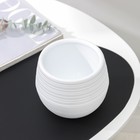 Горшок для цветов с поддоном СибПолимер «Дуэт», 500 мл, пластиковый, белый - Фото 3