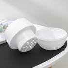 Горшок для цветов с поддоном СибПолимер «Дуэт», 500 мл, пластиковый, белый - Фото 4