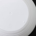 Горшок для цветов с поддоном СибПолимер «Дуэт», 500 мл, пластиковый, белый - Фото 5