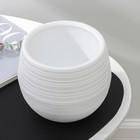 Горшок для цветов с поддоном «СибПолимер. Дуэт», 1.5 л, пластиковый, белый - Фото 2