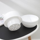 Горшок для цветов с поддоном «СибПолимер. Дуэт», 1.5 л, пластиковый, белый - Фото 3