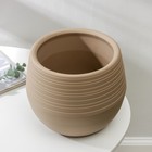 Горшок для цветов с поддоном СибПолимер «Дуэт», 2.5 л, пластиковый, кофе с молоком - Фото 3