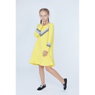 Платье детское, цвет жёлтый, рост 128 см - Фото 2