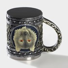 Кружка средневековая «Волк», 400 мл, нержавеющая сталь, серебристая - Фото 3
