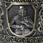 Кружка средневековая «Рыцарь», 400 мл, нержавеющая сталь, серебристая - Фото 3