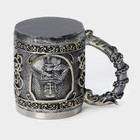 Кружка средневековая «Рыцарь», 400 мл, нержавеющая сталь, серебристая - Фото 5