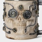 Кружка средневековая «Мертвец», 400 мл, нержавеющая сталь, бежевая - Фото 2