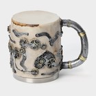 Кружка средневековая «Мертвец», 400 мл, нержавеющая сталь, бежевая - Фото 5