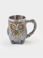 Кружка средневековая «Сова», 400 мл, 14.5×10×11.5 см, нержавеющая сталь, серебристая - Фото 1