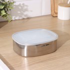 Набор салатников из нержавеющей стали с крышками, 5 шт: 350 мл, 700 мл, 850 мл, 1,3 л, 1,6 л 4324337