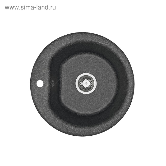 Мойка для кухни из литого мрамора AQUATON Мида круглая графит 1A712732Md=210 - Фото 1