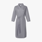 Халат вафельный женский Экономь и Я рукав 3/4, размер 54-56, серый, 100% хлопок, 200 г/м² - Фото 4