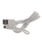Кабель Nobby, micro USB, 1 A, 1 м, повышенная защита коннекторов, белый - Фото 2