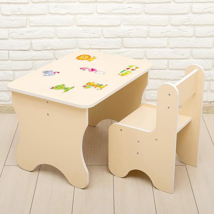 Комплект детской мебели «Животные», цвет бежевый - Фото 1