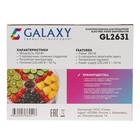 Сушилка для овощей и фруктов Galaxy GL 2631, 350 Вт, 5 ярусов, 17 л, d=30 см, белая - фото 4275346