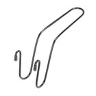 Вешалка-крючок на подголовник в авто, нержавеющая сталь, хром - Фото 3