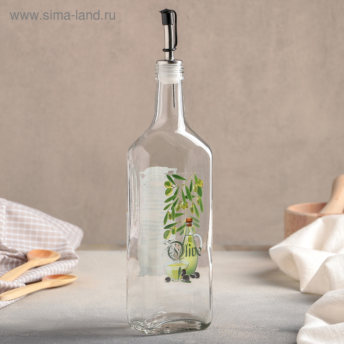 Бутылка для оливкового масла 500 мл, рисунок МИКС - Фото 1