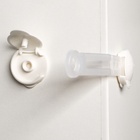 Набор блокираторов для дверей и ящиков, гибкий, 17 см, 2 шт., цвет прозрачный/белый, Крошка Я - Фото 4