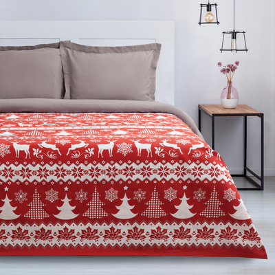 Покрывало «Этель» Зимний узор, 200х215 см, 100% хлопок