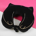 Подушка для путешествий на шею «Кошечка», чёрная - Фото 2