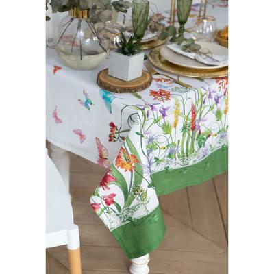 Скатерть Этель «Луговые цветы» 110×150 см, 100 % хлопок, саржа 190 г/м²