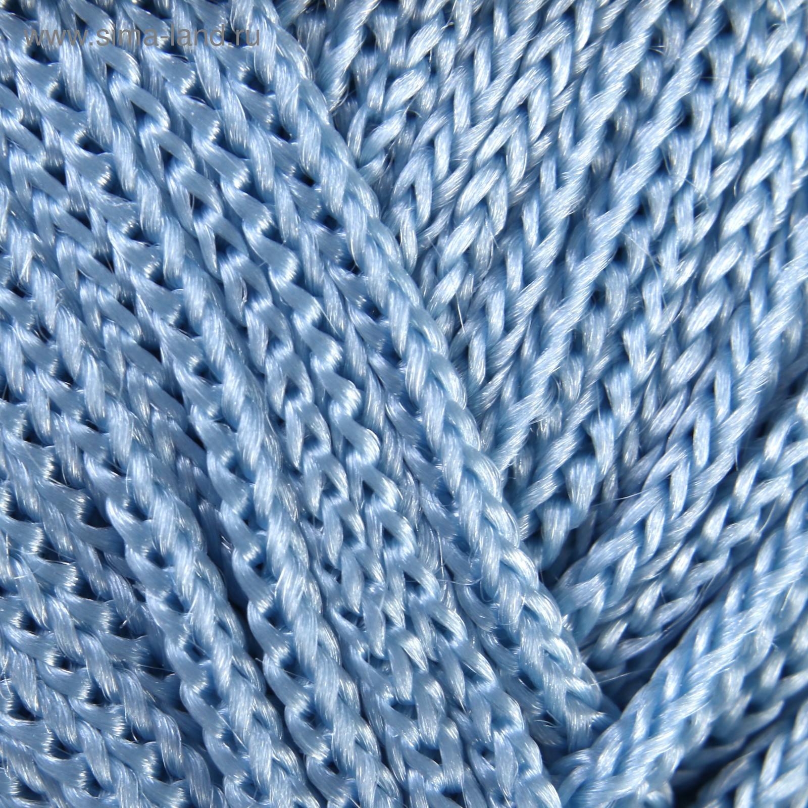 Пряжа "Macrame Макраме" 100% полиэстер 130м/90гр (133 голубой) (4444388 ...