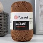 Пряжа "Macrame Макраме" 100% полиэстер 130м/90гр (151 коричневый) - фото 8468911